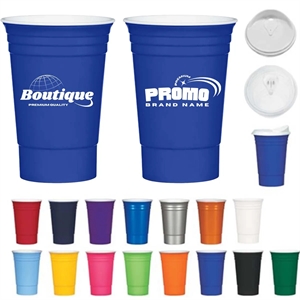 16 Oz. Reusable Big Game Stadium Drink Cocktail Plastic Cup