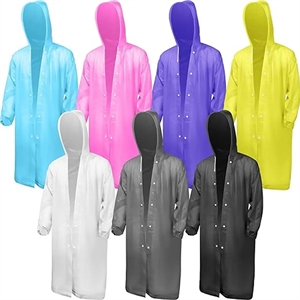 Reusable EVA Raincoat Poncho Rain Jacket