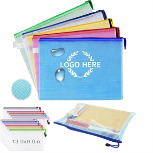 A4 Waterproof Zipper Files Bag