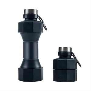 Portable Outdoor Fitness Dumbbell Folding Water Bottle