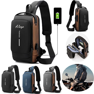 Technology USB Portable Outdoor Men's Cross-body Chest Bag