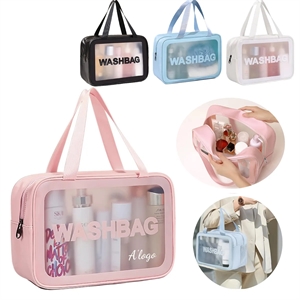 Translucent Toiletry Bag with with Handy Handle