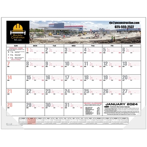 Full Color Imprint Desk Pad Calendar