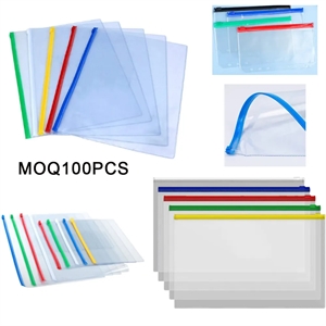 4.7 " x 9.3 " Clear Zipped PVC Pouch