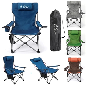 Folding Outdoor Camping Chair with carry Bag and Cup Holder