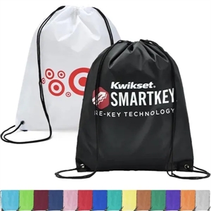 210D Polyester Cinch Backpack Drawstring Bag 15" x 18"