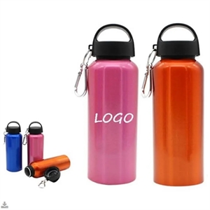 Foldable 16 oz Water Bottle W/ Carabiner