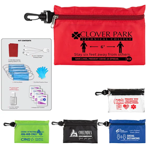 Jupiter 12 Piece First Aid Protection Pack in Zipper Pouch