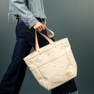 MARKET TOTE - HEAVYWEIGHT CANVAS WITH LEATHER