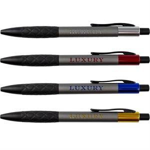 2 Tone Metal Pen W/ Silicon Grip