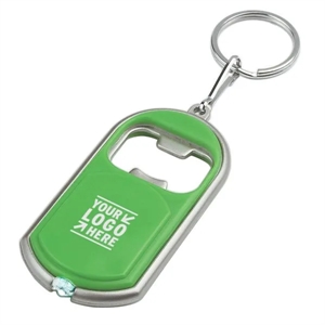 LED Light Bottle Opener Key Chains