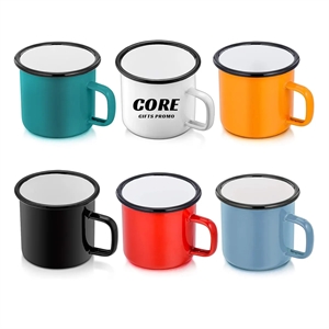 12 oz Enamel Coffee Mugs