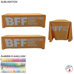 Sublimated PREMIUM Cloth for 8' table, Drape Style