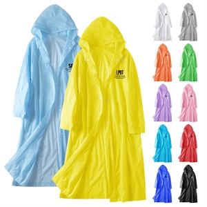 Custom Logo Eva Rain Coat ( 44"L )