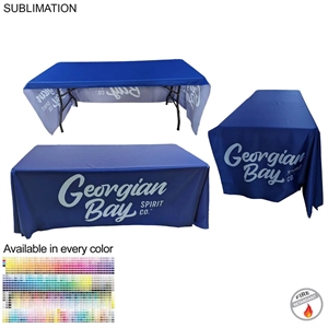Sublimated PREMIUM Cloth for 6' table, Drape Style