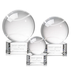 Tennis Ball Award on Paragon Base