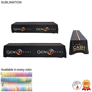 Sublimated Table Cloth for 12' table, Drape Style