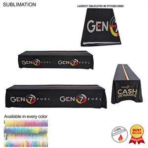 12' LazerCut, 4-Sided Sublimated Tablecloth