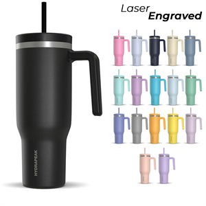 Custom Logo HYDRAPEAK 40oz Voyager Tumbler with Handle and Straw Lid