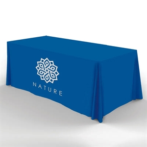 Table Cover - 6' FLAT, 4 SIDED Screen Print - Value Quantity