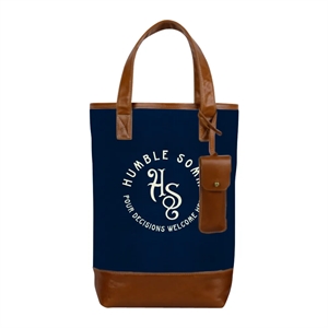 Custom Logo Elegant Nylon Wine Tote