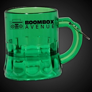 2 oz. Green Beer Mug Medallion with J-Hook