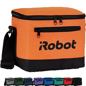 Premium Insulated 6 Pack Cooler Bag w/ Pockets 9"x 6.5"x 6"
