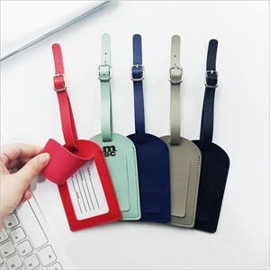 Soft PU Leather Luggage Tag