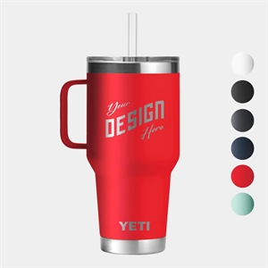 35 Oz YETI® Stainless Steel Insulated Travel Mug W/ Handle