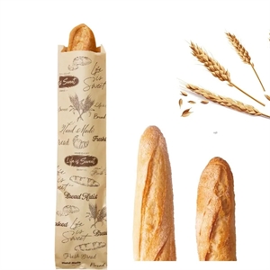 Kraft Paper Baguette Bakery Cookie Packaging Bread Bag