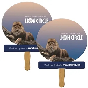 Snow Globe Sandwiched Hand Fan