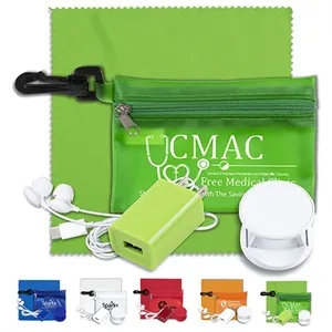 Mobile Tech Auto and Home Accessory Kit in Carabiner Pouch