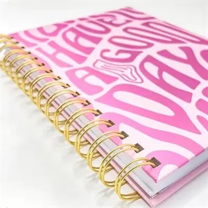 Custom Logo 7" x 10" Hardcover Spiral Journal 100 Sheets