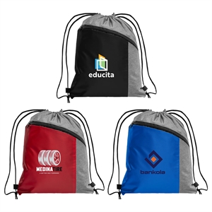 Geneva Drawstring Backpack - 210D Polyester - ColorJet