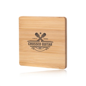 Bamboo Coaster with Concealed Bottle Opener