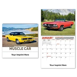 2025 Muscle Car Spiral Bound Calendar