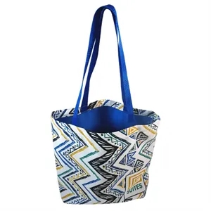 Colored Liner Medium Wide Bottom Gusset Tote