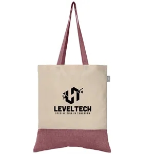 Quebec - 5 oz. Two-Tone Recycled Cotton Tote