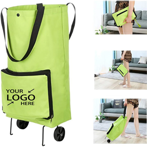 3 in 1 Reusable Collapsible Shopping Bag with Wheel