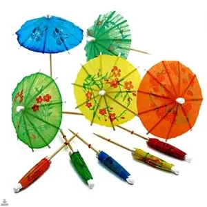 Paper Cocktail Toothpick Umbrellas/Parasols for Party