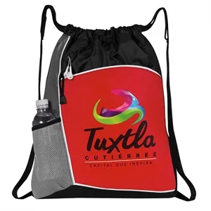Crescent Trimmed Drawstring Duffel Backpack