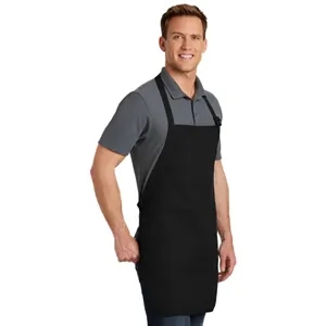 Port Authority Full-Length Apron With Pockets.