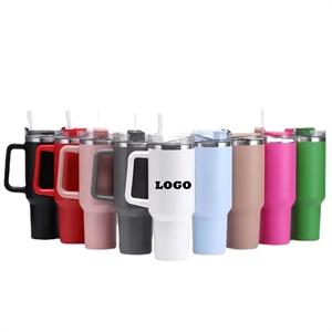 40 oz. Vacuum Insulated Tumbler Mug w/ Handle