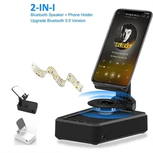 Cell Phone Stand Wireless Bluetooth Speaker Base HD Sound