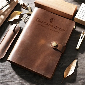 Custom Logo Tiburon Leather Notebook Journal