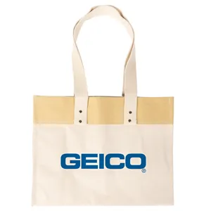 ACE USA Color Block Laminated Tote