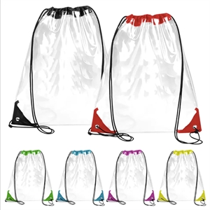 PVC Transparent Drawstring Backpack