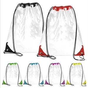 PVC Transparent Drawstring Backpack