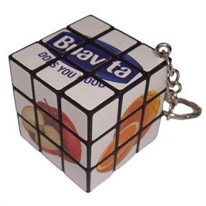 Pocket-Sized Puzzle Playground: Mini Logic Cube Keychain