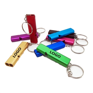 Hiking Safety Aluminum Keychain Whistle